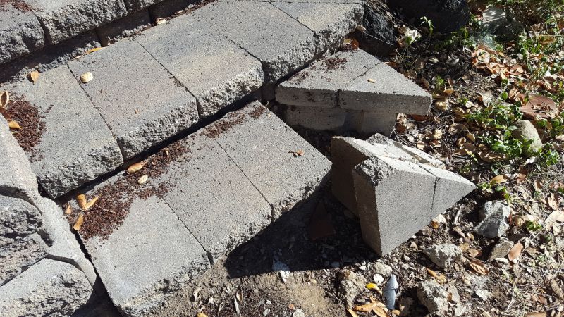 Brick Steps Repair Progress