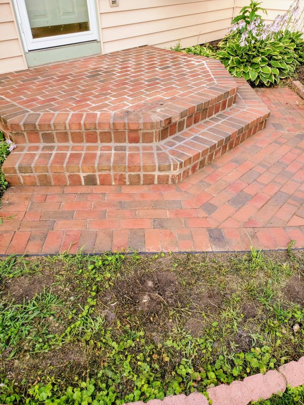 Completed Brick Steps